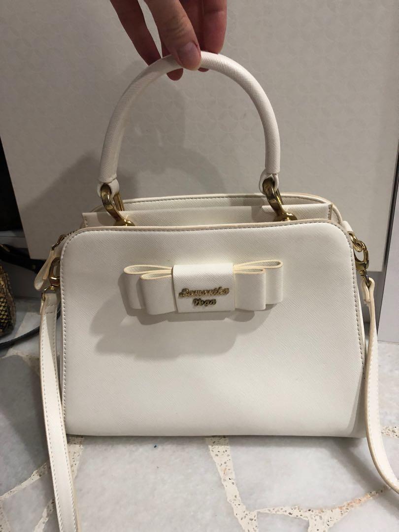 Samantha Vega White Bag Women S Fashion Bags Wallets Tote Bags On Carousell