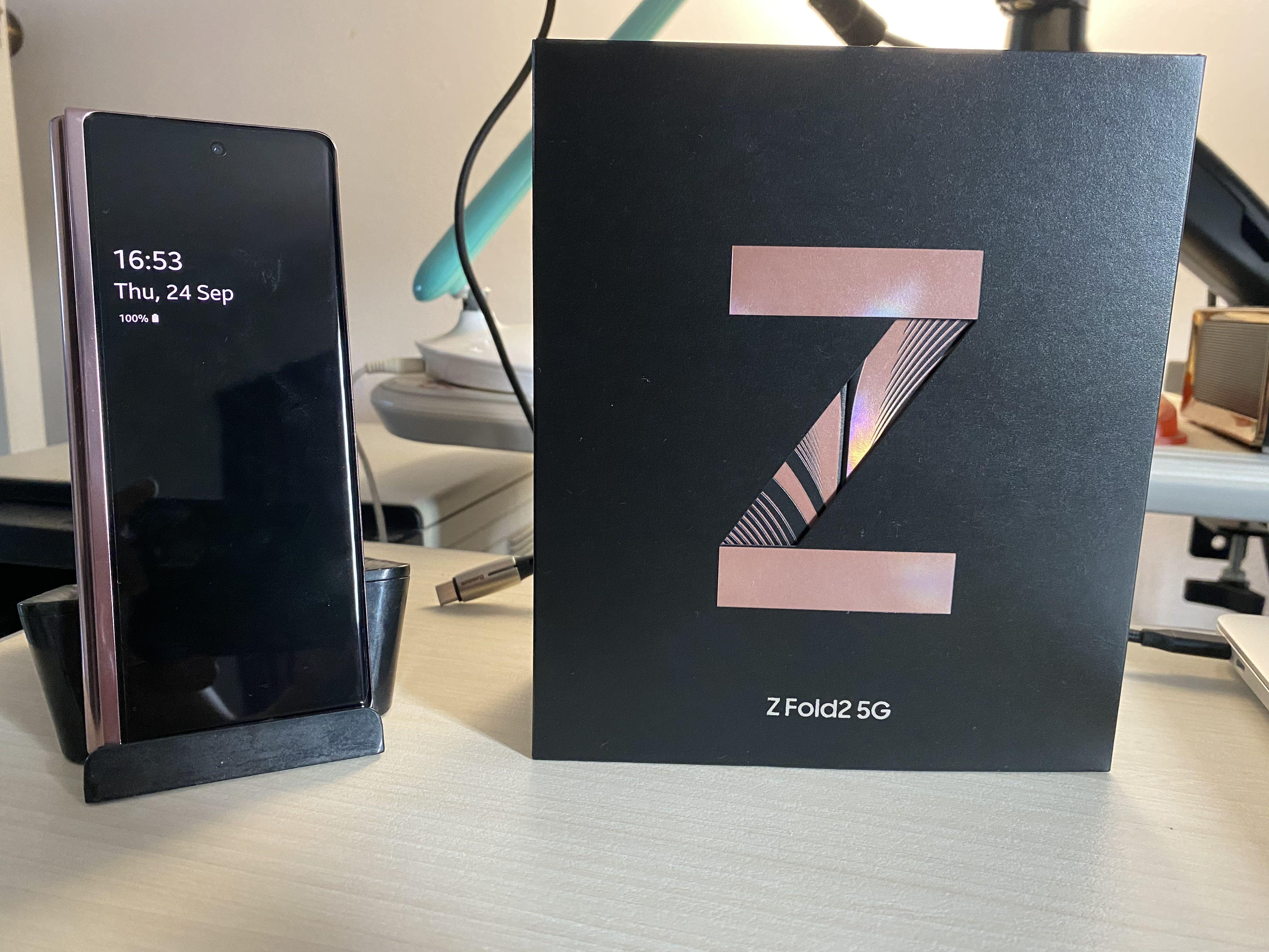 Samsung Galaxy Z Fold 2 5g Bronze 5 Days Old Only Mobile Phones Tablets Android Phones Samsung On Carousell