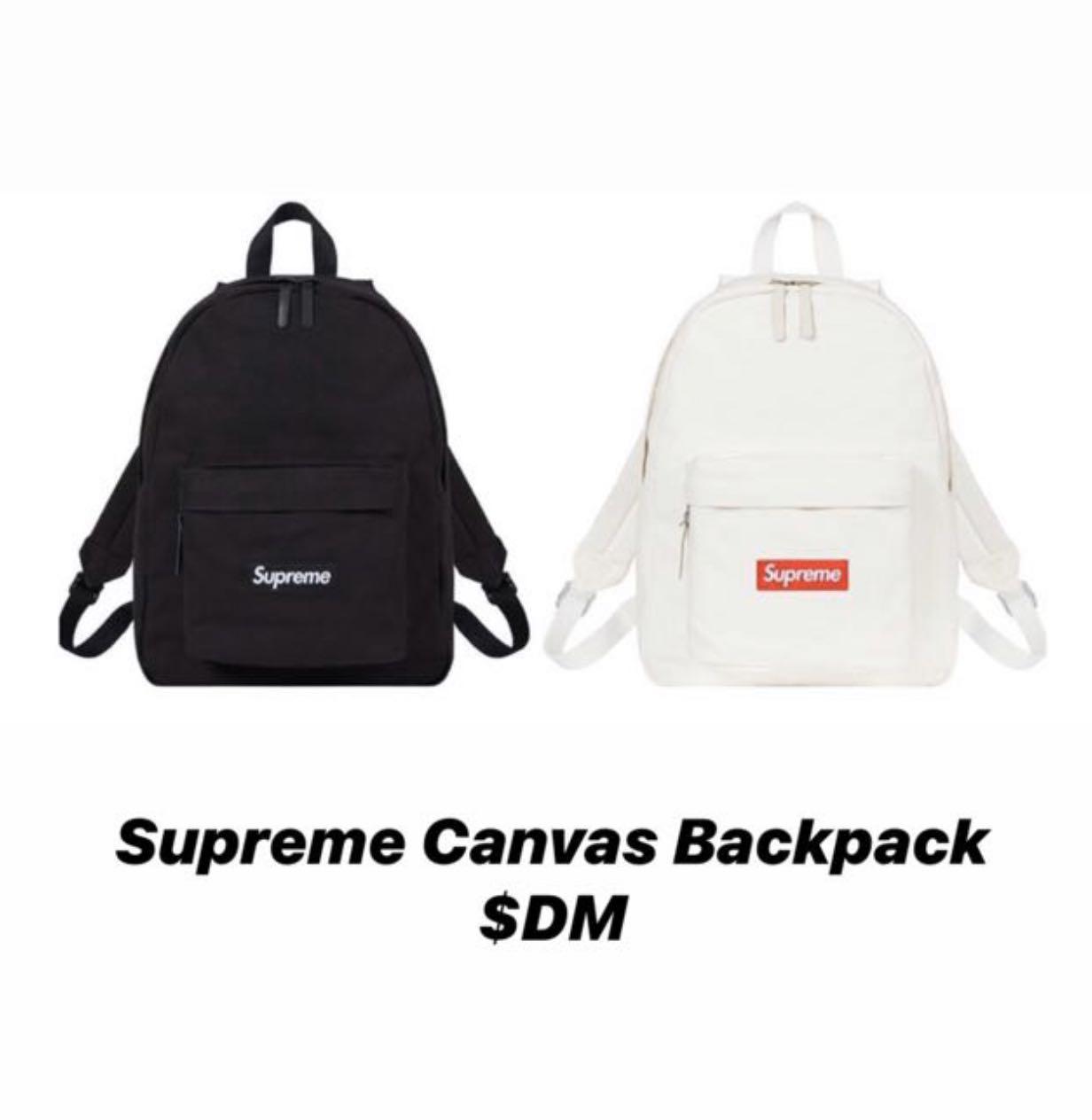supreme canvas backpack