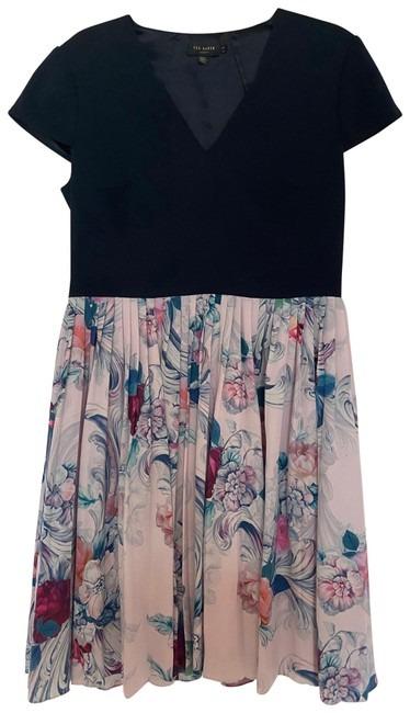 Ted baker navy pleated dress deals