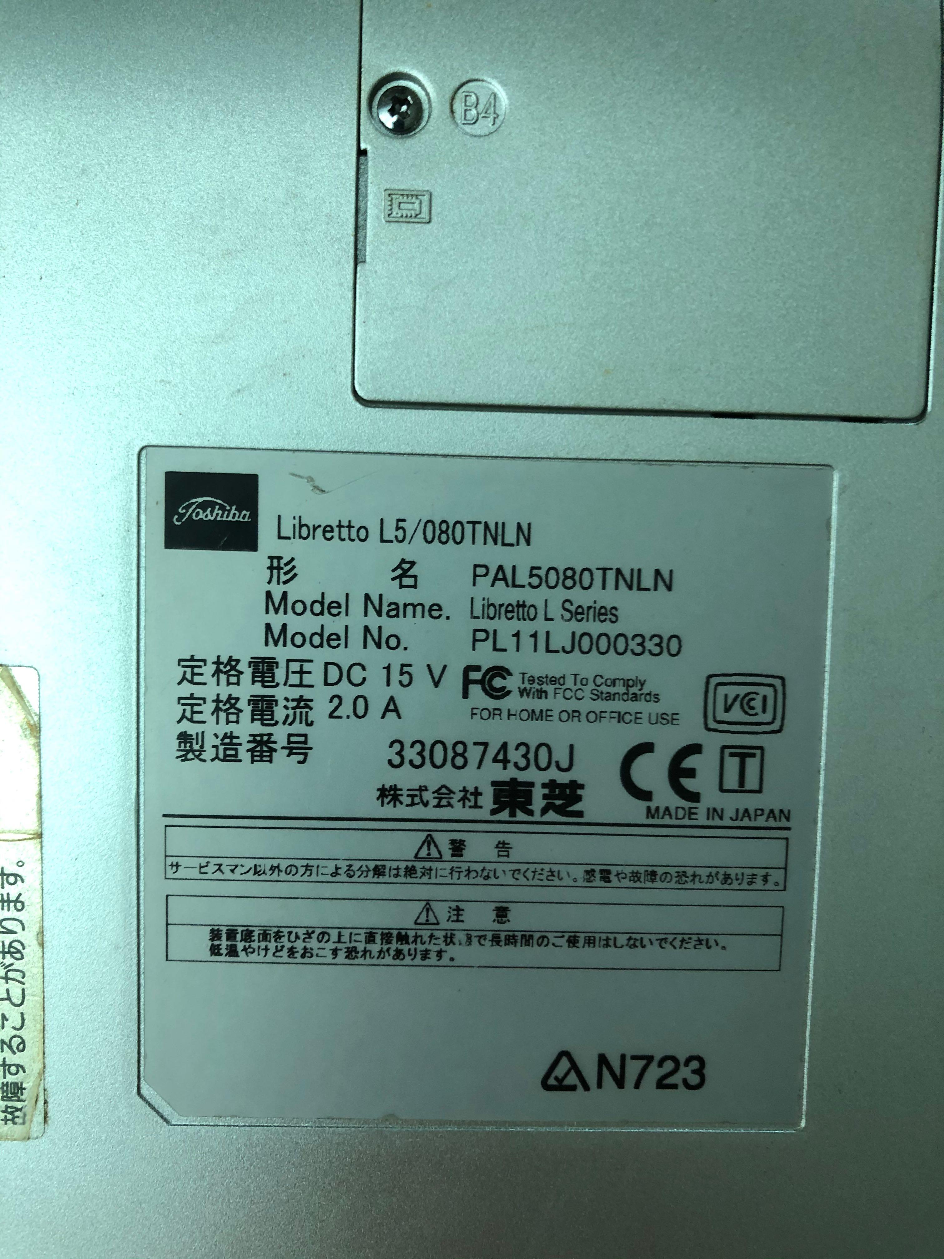 Toshiba Libretto L5