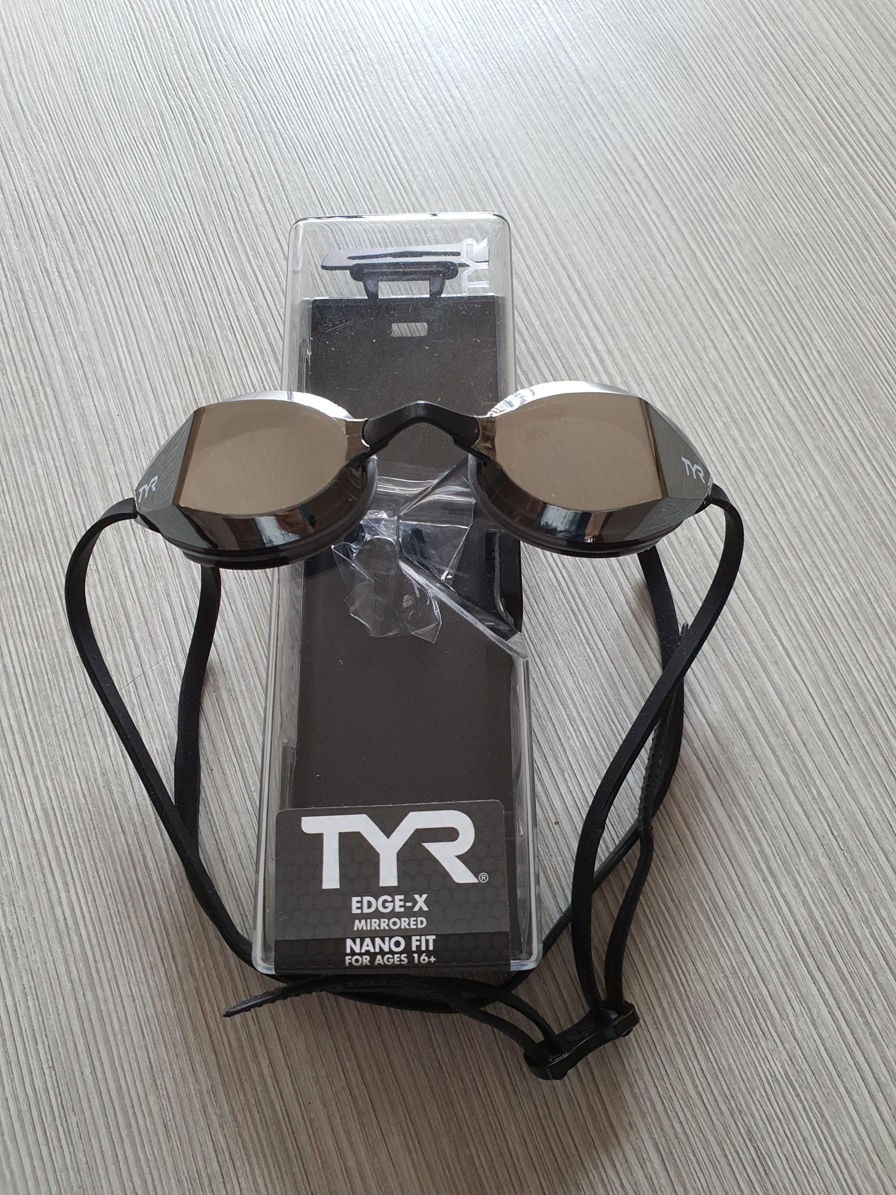 TYR EdgeX Nano Mirrored Goggles, Sports Equipment, Sports & Games