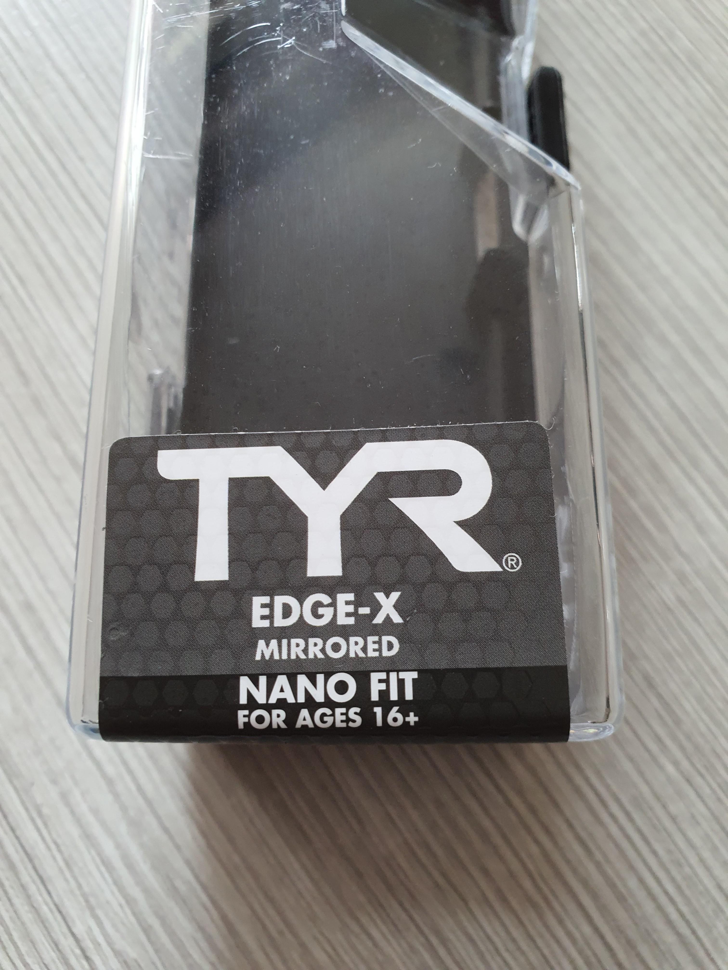 TYR EdgeX Nano Mirrored Goggles, Sports Equipment, Sports & Games