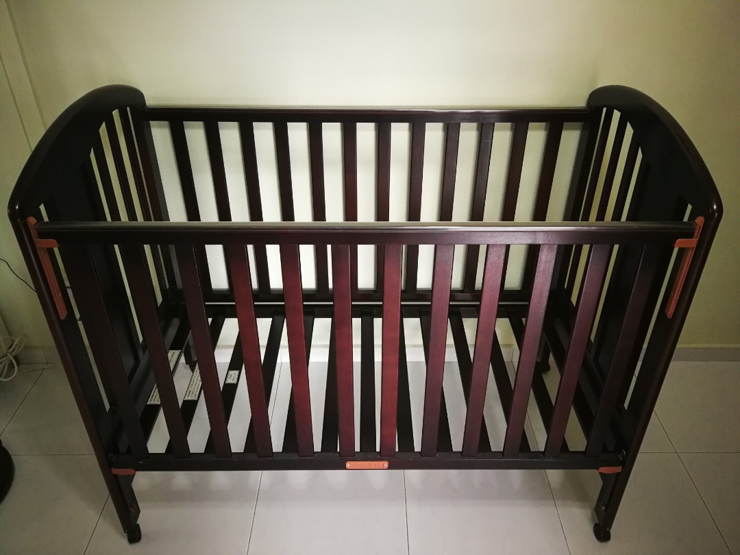 (Used) Rosewood Baby Cot, Babies & Kids, Baby Nursery & Kids Furniture