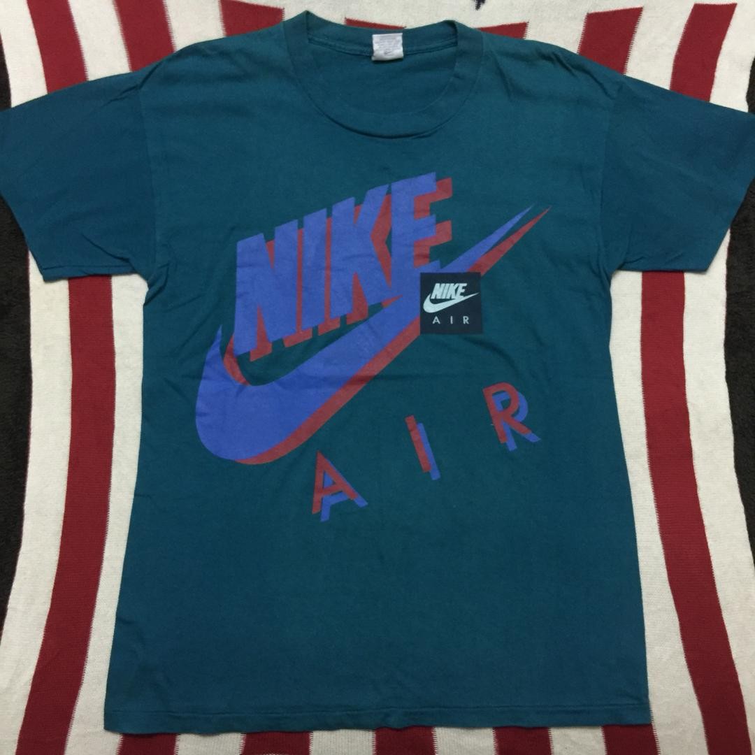cumpleaños Día del Niño Contribuyente Vintage Nike Air T Shirt, Men's Fashion, Tops & Sets, Tshirts & Polo Shirts  on Carousell