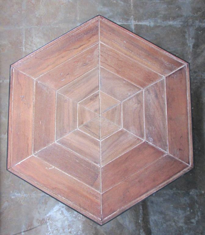 Wooden Hexagon Coffee Table (Category: Home Improvement Tools & Accessories) located in Paranaque City. Submitted by furniturepiecesph (Listing ID 1037265783, Image 2). Description: Material-Solid wood Top w/ Metal base Size-31.5" D; 27.5" W; 16" H WE DO CUSTOMIZE FURNITURE!!!.