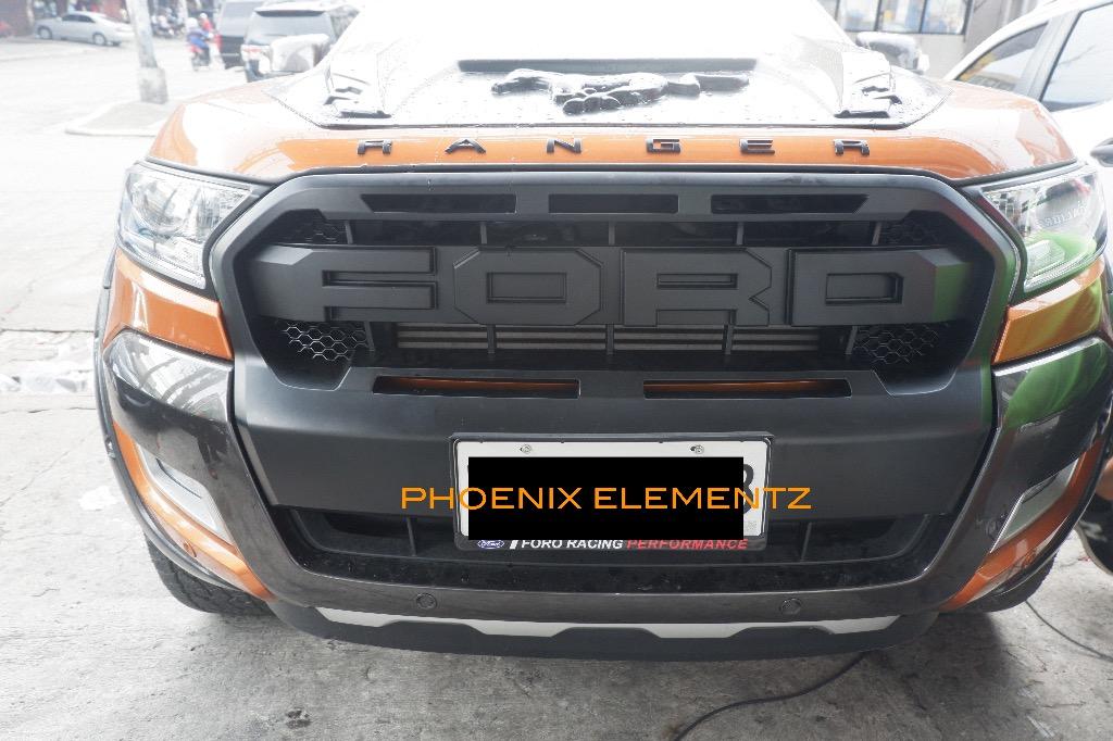 2015 To 2020 Ford Ranger Front Grill With Extension Raptor Design With Ford Logo Car Parts Accessories Body Parts And Accessories On Carousell