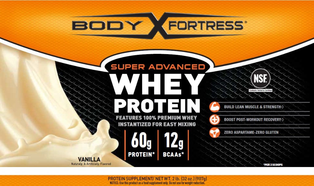 Body fortress whey protein mixing instructions