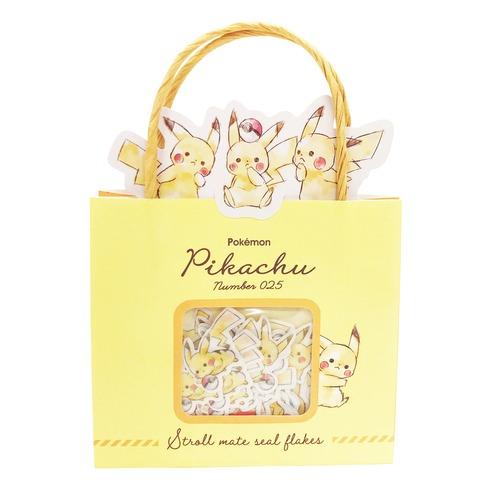 日本訂購 寵物小精靈精靈寶可夢pokemon 文具stationary ストロールメイトシールフレークス Pikachu Number025 ピカチュウ 玩具 遊戲類 玩具 Carousell
