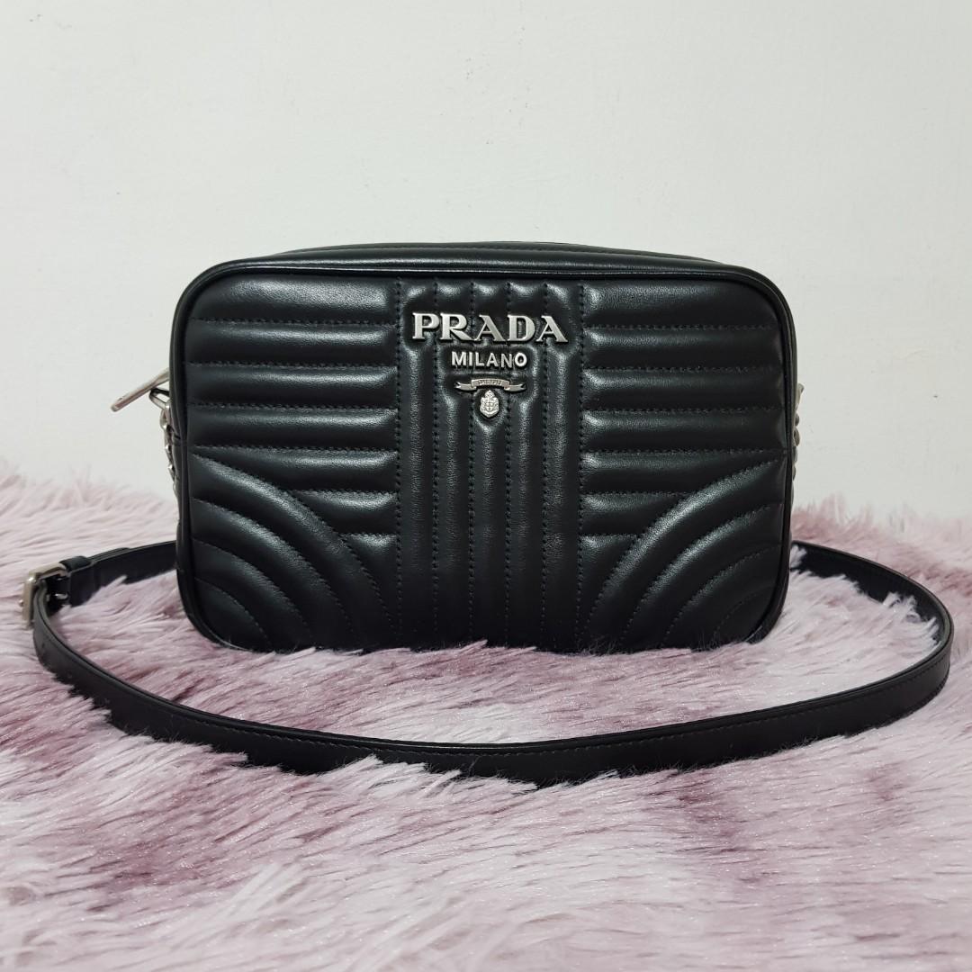 ? Prada Diagramme Shoulder Bag ?, Luxury, Bags & Wallets on Carousell