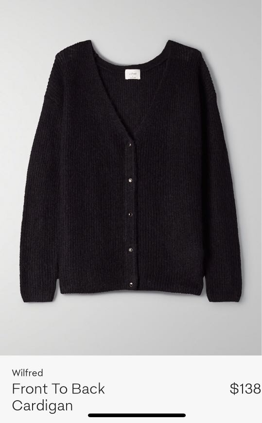 Aritzia front top to back cardigan