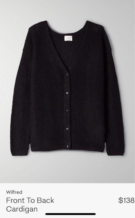 Aritzia front to back cardigan on sale