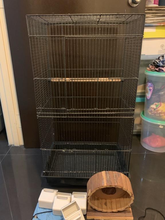 Bird Sugar Glider Cage Set 13 X 17 X 33 Plus Freebies Pet Supplies Pet Accessories On Carousell