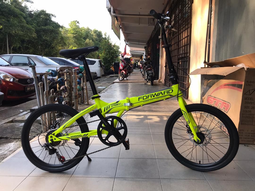 Forward folding outlet bike