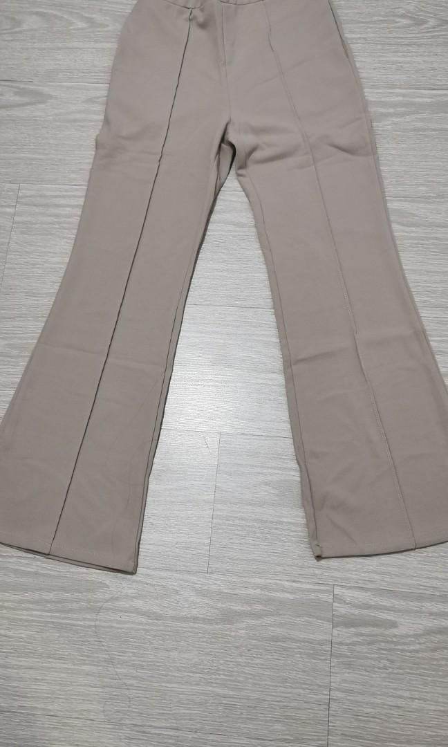 beige bell bottoms