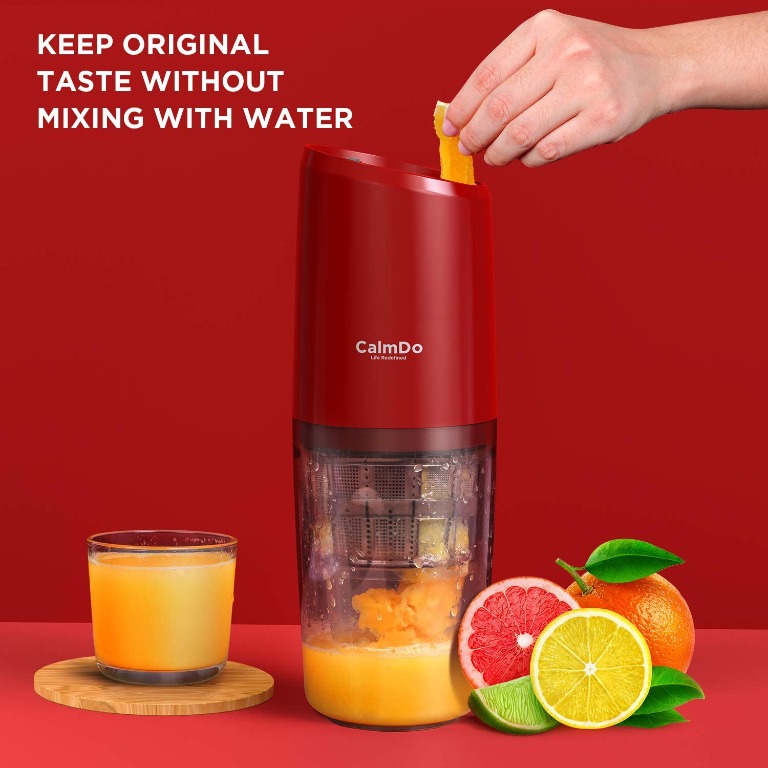 CalmDo Portable Masticating Slow Juicer Machine, Home Appliances, Kitchenware on Carousell