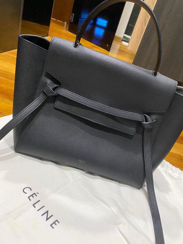 Celine Belt Bag Mini 28 X 23 X 17Cm Calfskin Gray Color Big Bag