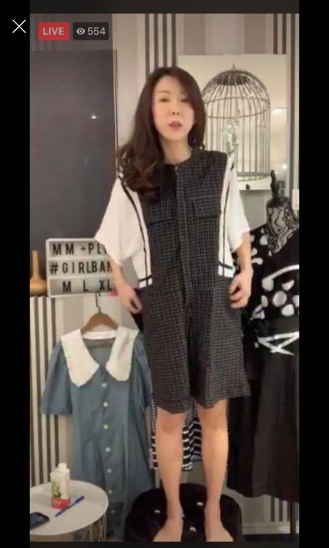 checked romper