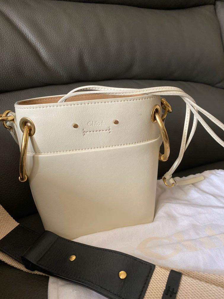 Chloe roy best sale bucket bag white