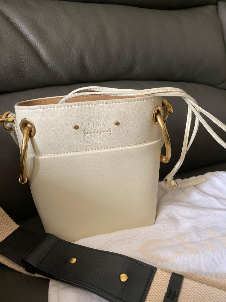 Chloe roy bucket bag white top