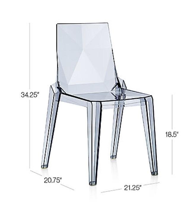 Crate Barrel Acrylic Chair Mist