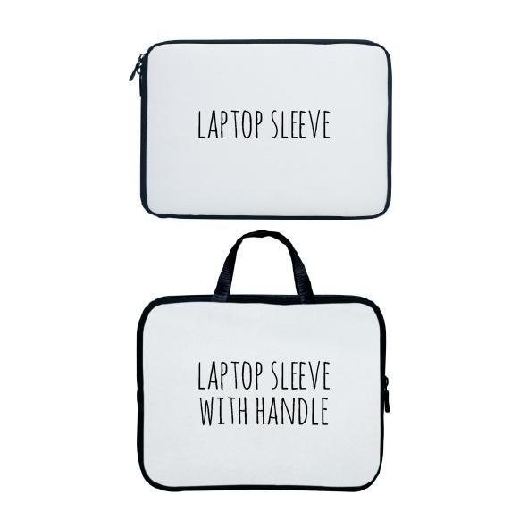 Personalised laptop case deals with handle