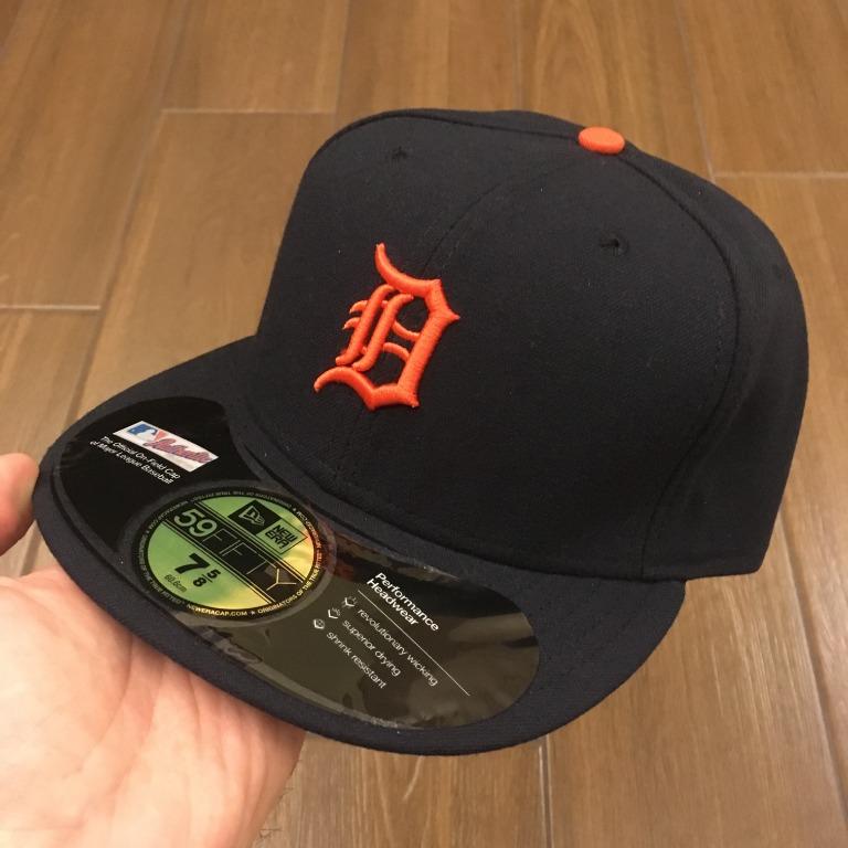 DETROIT TIGERS D On Field New Era 59FIFTY Fitted Cap 7 5 8 Navy