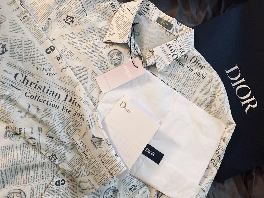 Dior X Daniel Arsham Newspaper Print 
