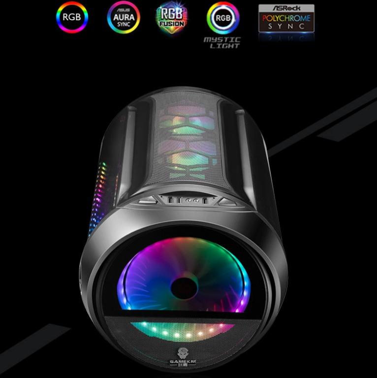 Energy Bomb Esports Café Side Seethrough Gaming PC Case with