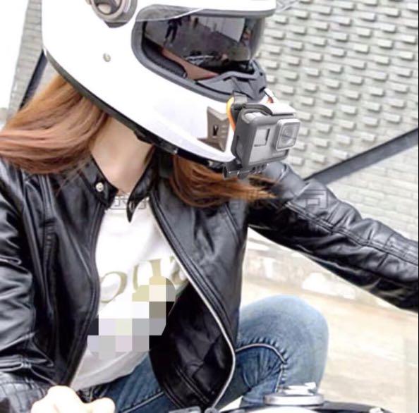 Gopro Hero 76 山狗 Dji Osmo Action Cam 合用 頭盔下巴位固定支架hk 65 個 價錢只是支架的 不包頭盔及cam 牛頭角交收或加 6 寄平郵順豐