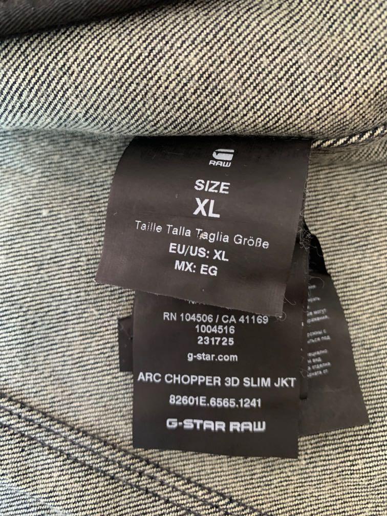 G star jacket on sale sizing