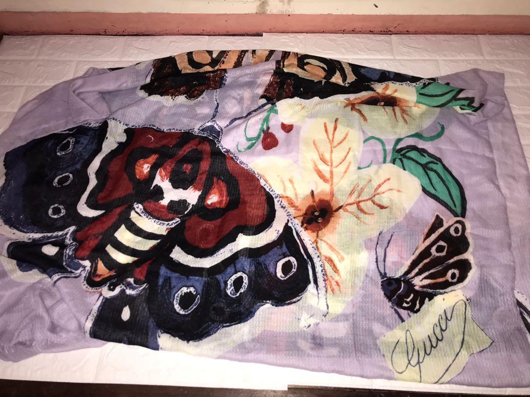 Gucci butterfly scarf