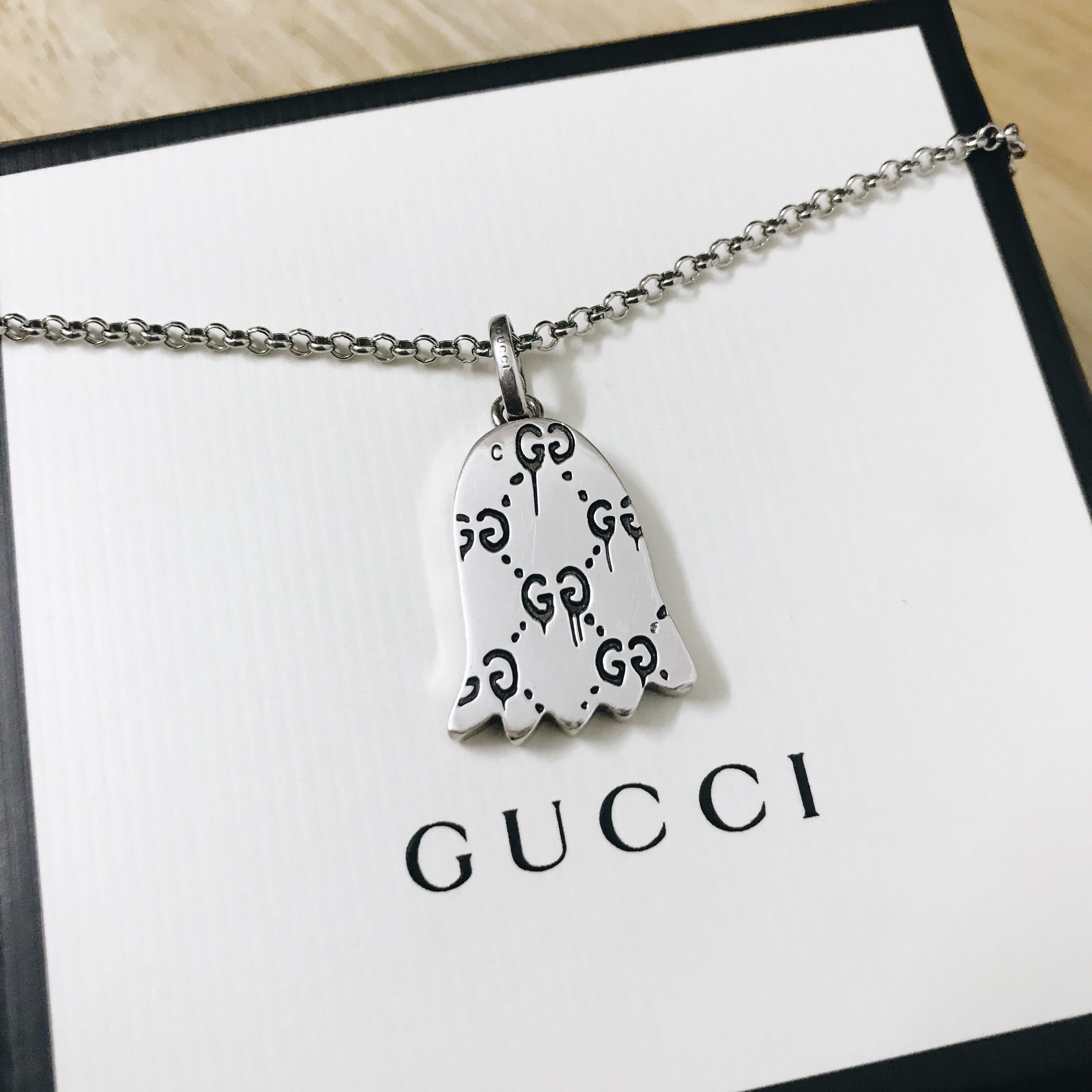 rare *GUCCI ghost ghost necklace #0135s132: Real Yahoo auction salling