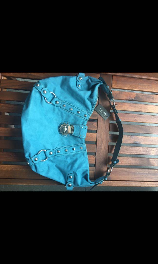 guess turquoise bag