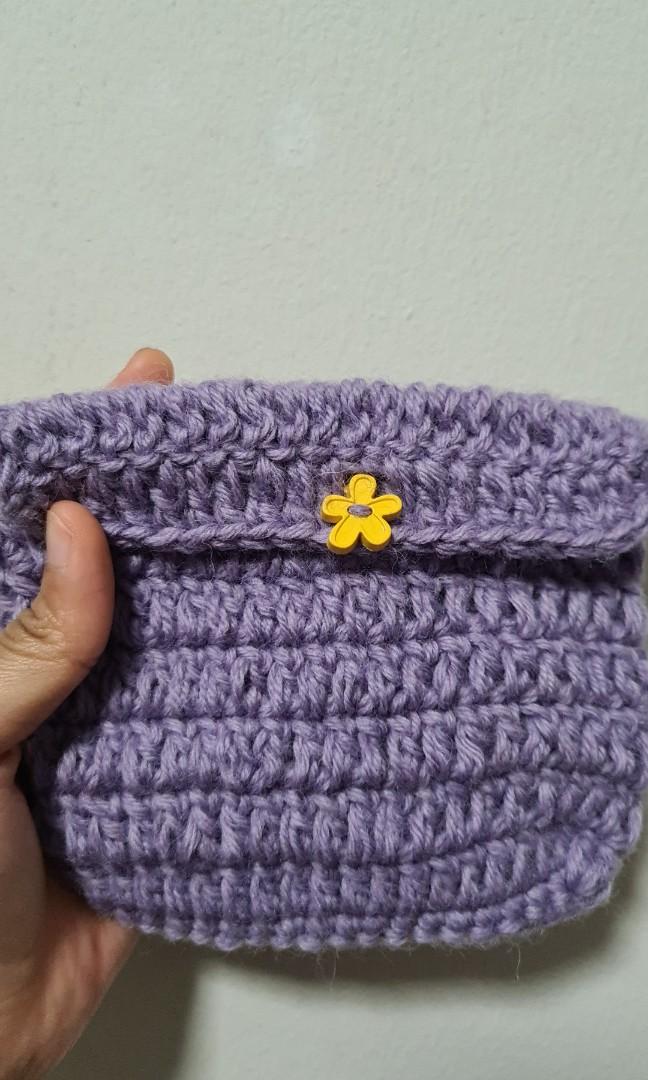 knitted pouch