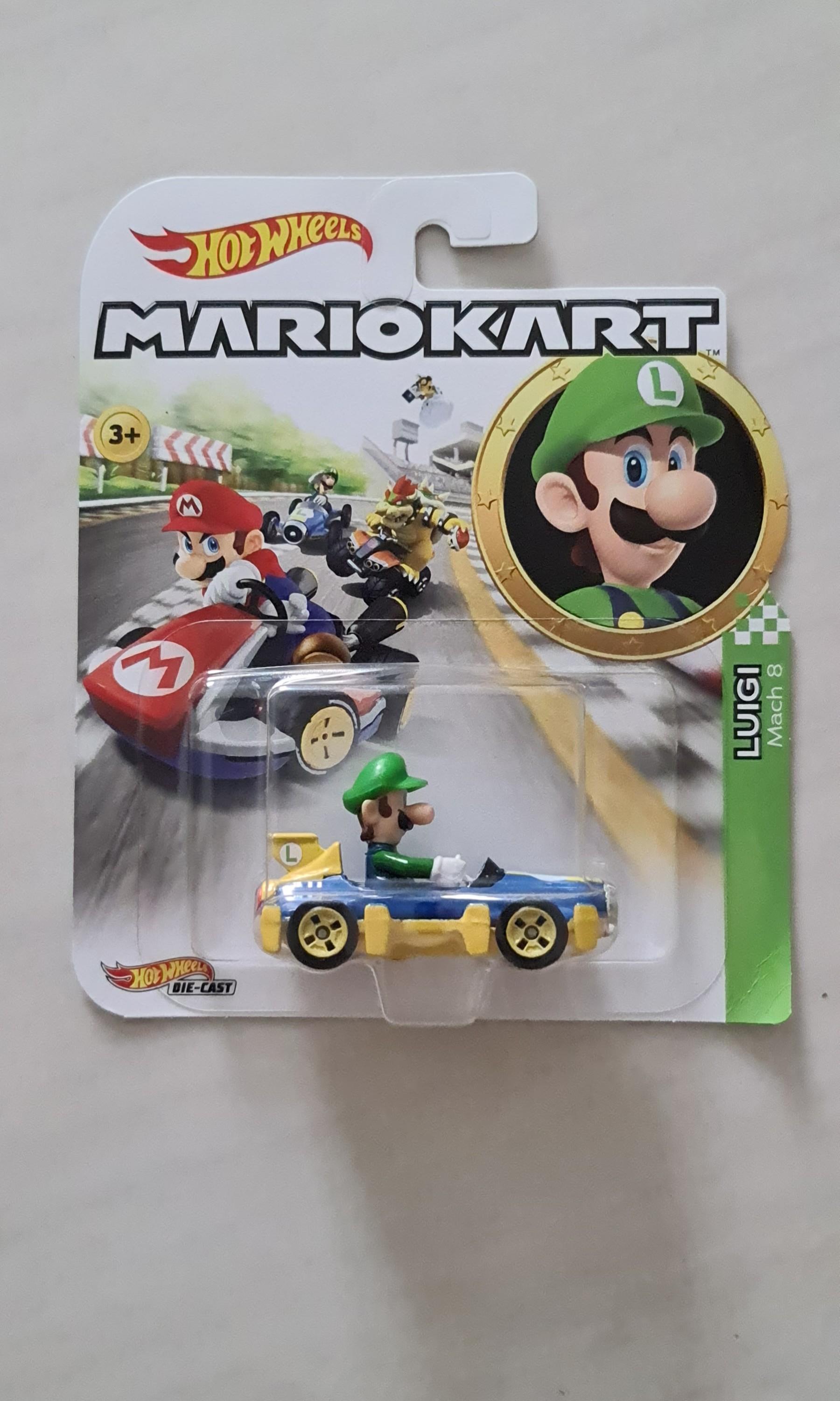 Hot Wheels Mario Kart, Luigi Mach 8, Hobbies & Toys, Toys & Games on