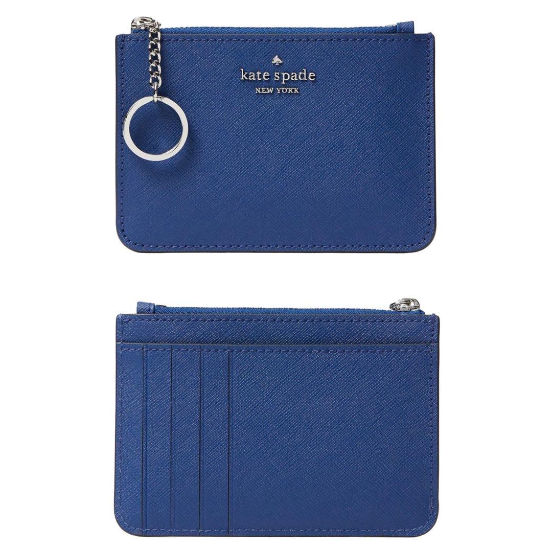INSTOCK Kate Spade Laurel Way Bitsy Card Holder Coin Purse Key Ring River  Blue, Women's Fashion, Bags & Wallets, Purses & Pouches on Carousell