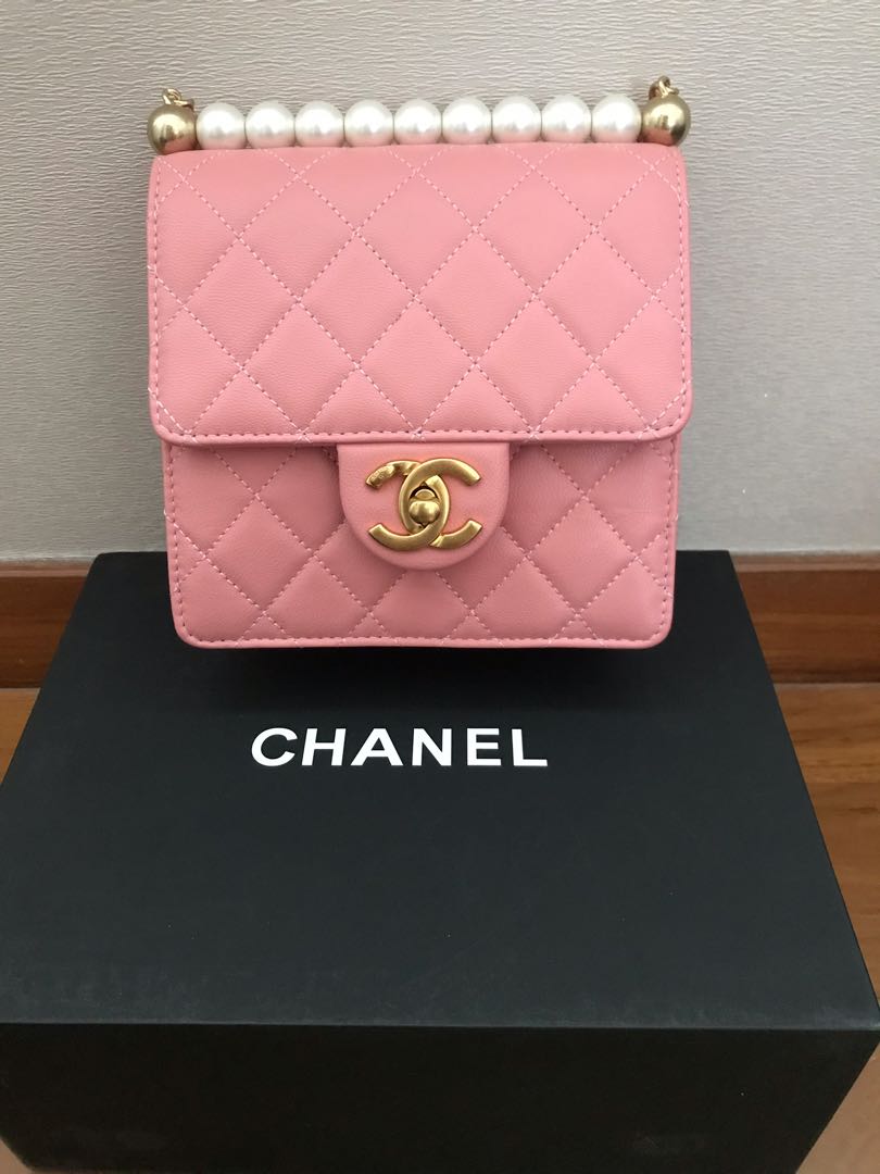 Instock] Sale! Chanel Limited Edition 2019 Flap Bag With Pearl, Luxury, Bags  & Wallets On Carousell