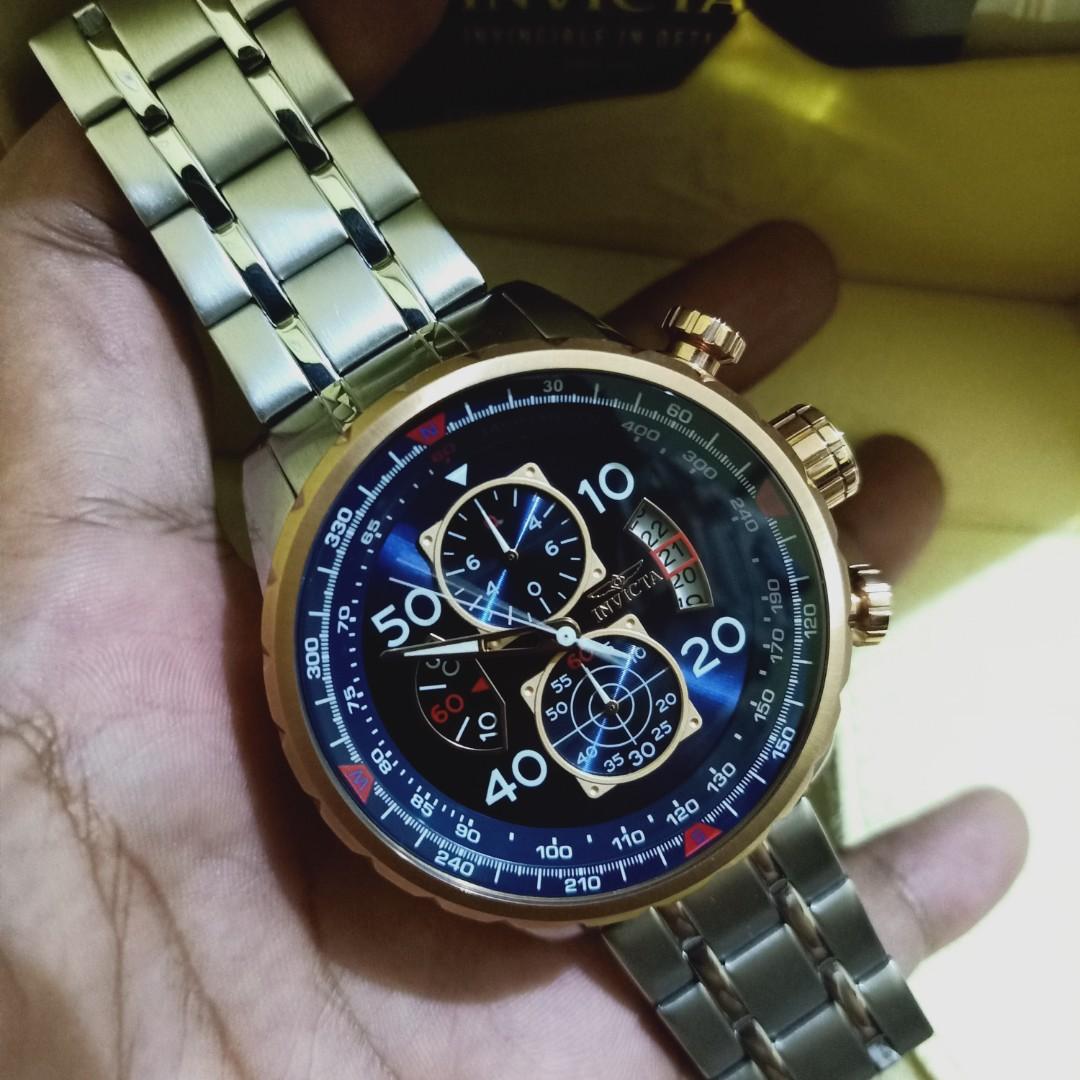 Invicta 17203 aviator rose gold hotsell