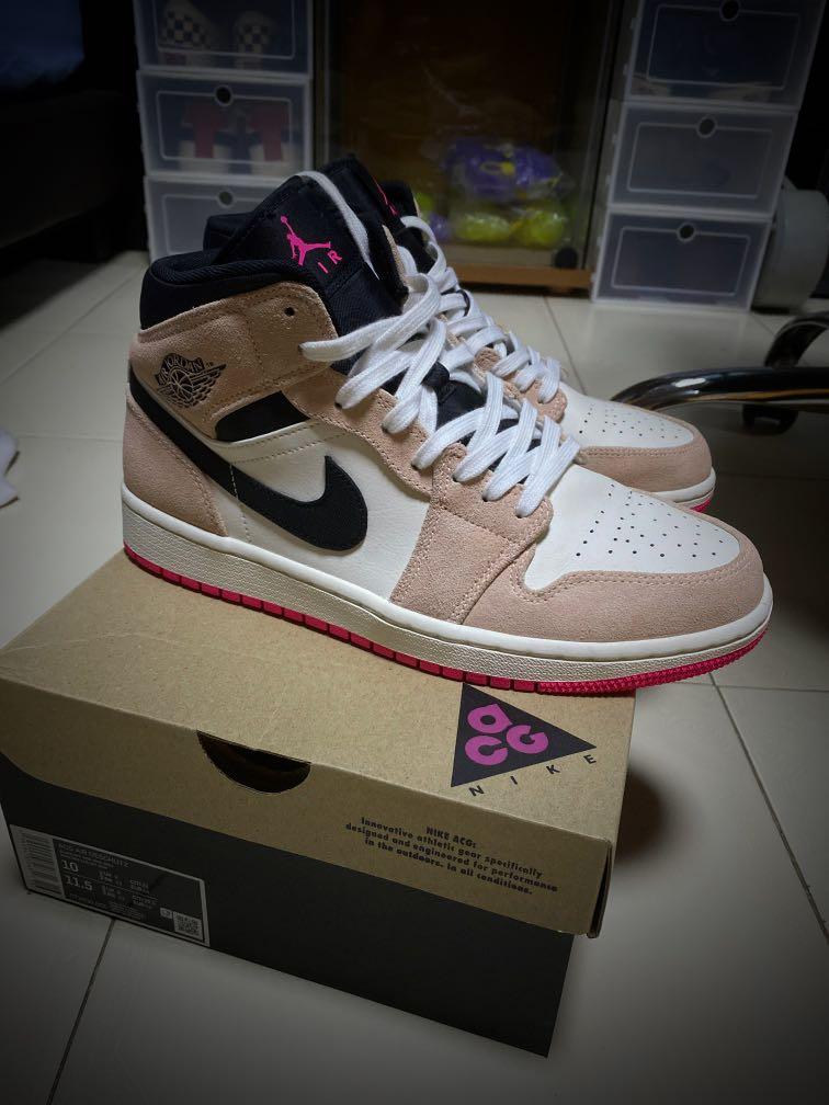 Jordan 1 SE mid hyper pink, Men's Fashion, Footwear, Sneakers on Carousell