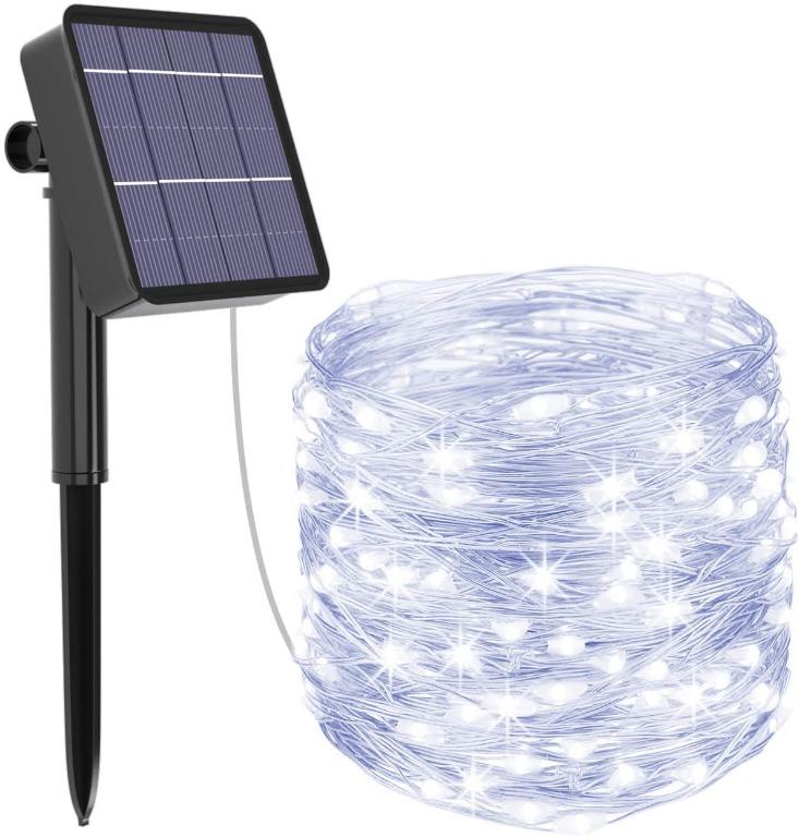 L148 Solar String Lights 78 7 Feet 240 Led 8 Modes Copper Wire Solar Powered Waterproof Outdoor Fairy Lights For Christmas Garden Yard Party Camping Yard Tree Cool White Electronics Others On Carousell