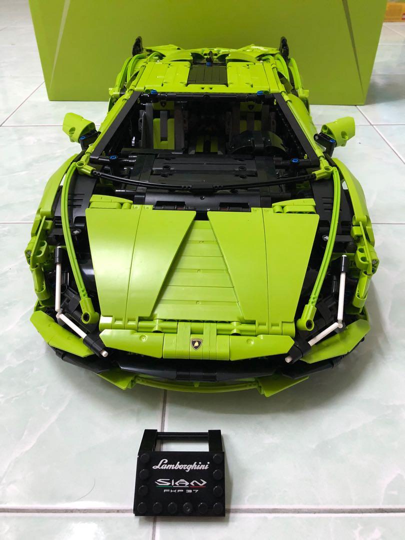 Lepin 81996 LED Lamborghini SIAN FKP 37 Lego Compatible with LED Light,  Hobbies & Toys, Toys & Games on Carousell