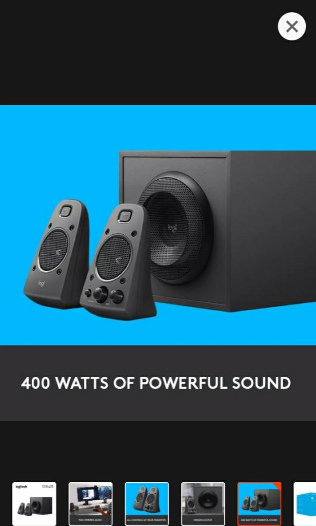 logitech 400 watt speakers