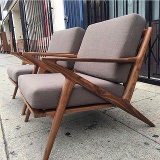 Mid-century accent chair
