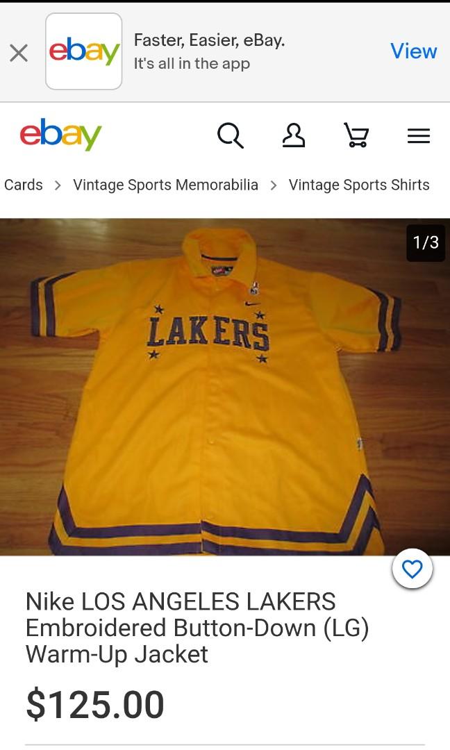 Los Angeles Lakers Vintage Nike Rewind Warmup Shooting Shirt