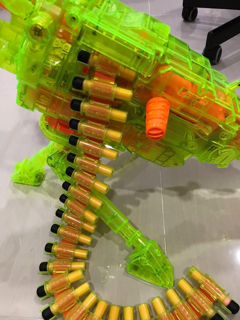 NERF Machine Gun with tripod & ammo box, Hobbies & Toys, Toys & Games