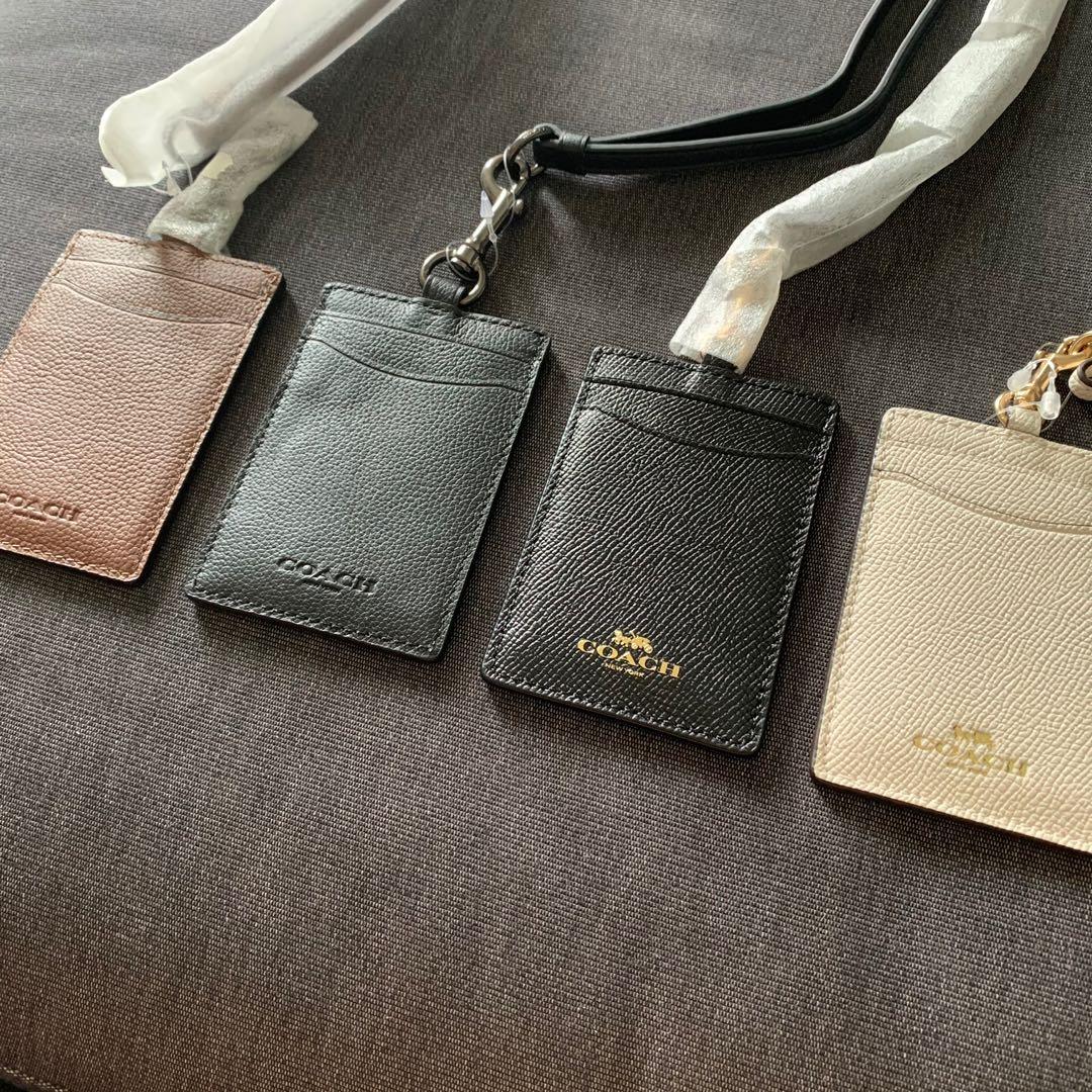 NEW Coach Men’s ID Lanyards in Brown, Black and Chalk White, Men's
