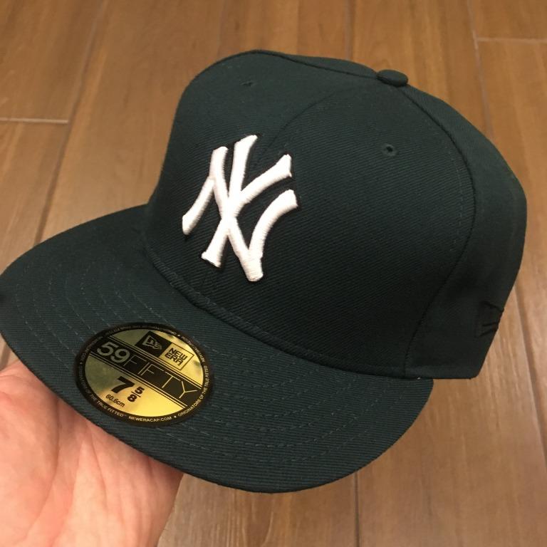 New York Yankees Ny New Era 59fifty Fitted Cap 7 5 8 Dark Green Men S Fashion Accessories Caps Hats On Carousell