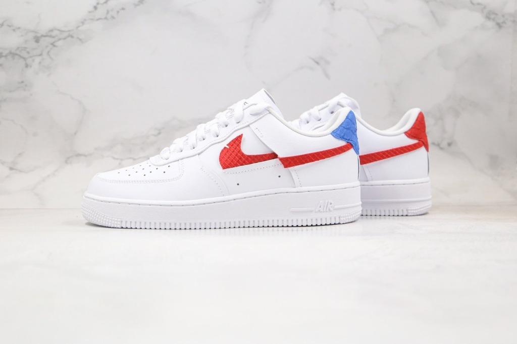 air force 1 with red and blue