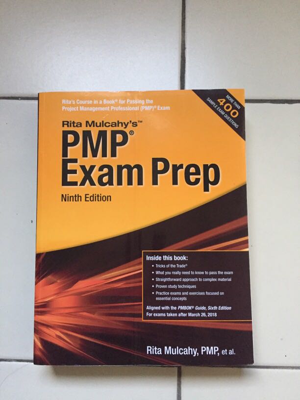 PMP Exam Prep 9th edition Rita Mulcahy, Hobbies & Toys, Books